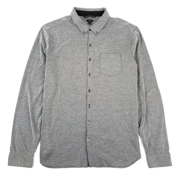 John Varvatos Luxe Gray Button Down Soft Shirt M - Picture 1 of 7